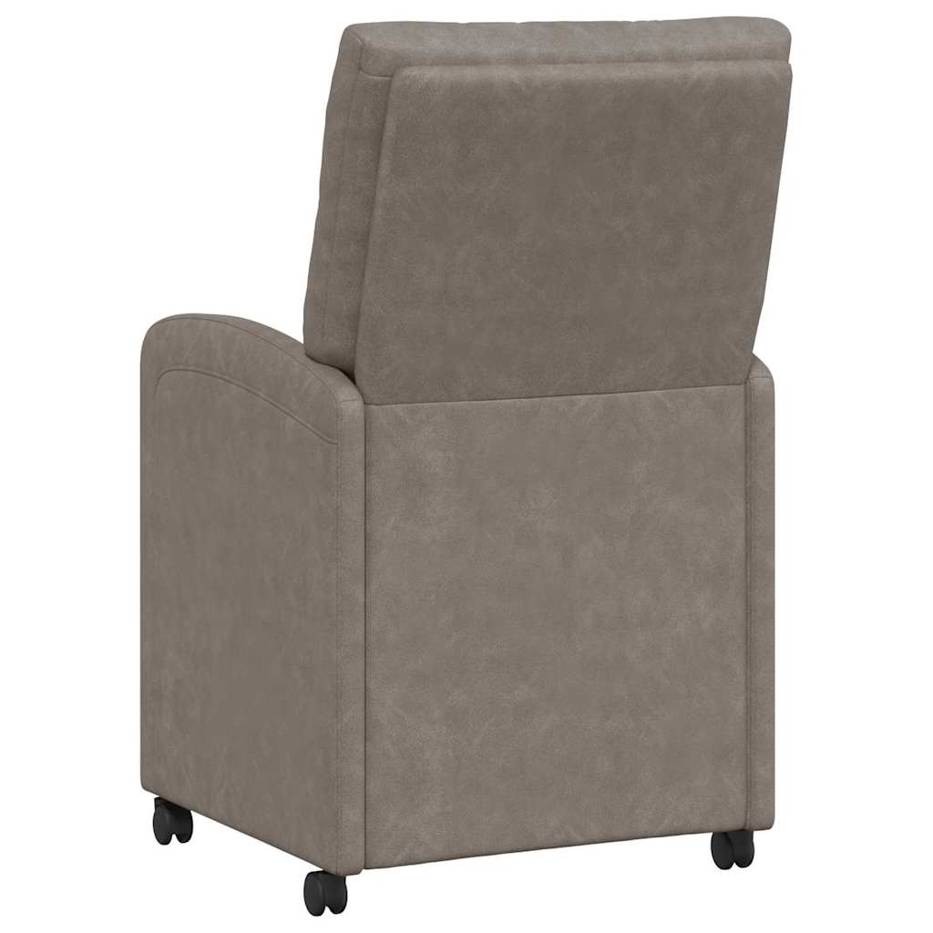 Καρέκλες Φαγητού με Ρόδες με τροχούς 2 pcs Γκρι 58 x 67 x 97 εκ