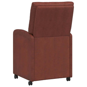 Καρέκλες Φαγητού με Ρόδες 2 pcs Λαμπερό καφέ 58 x 67 x 97 εκ - Pakobazaar
