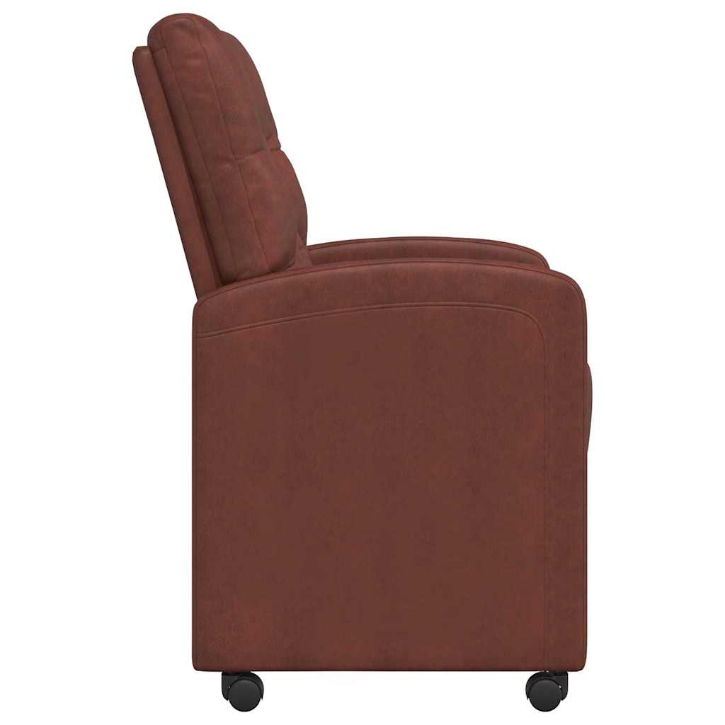 Καρέκλες Φαγητού με Ρόδες 2 pcs Λαμπερό καφέ 58 x 67 x 97 εκ - Pakobazaar