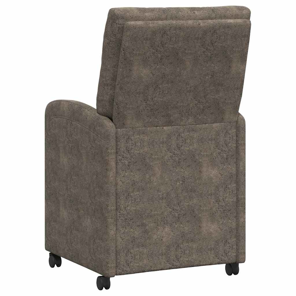 Καρέκλες Φαγητού με Ρόδες 2 pcs Σκούρο γκρι 58 x 67 x 97 εκ - Pakobazaar