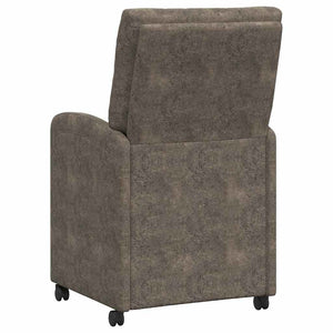 Καρέκλες Φαγητού με Ρόδες 2 pcs Σκούρο γκρι 58 x 67 x 97 εκ - Pakobazaar