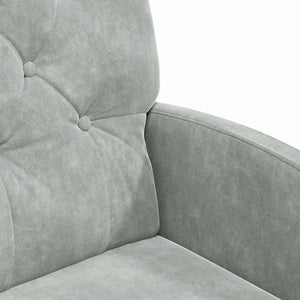 Καρέκλες Φαγητού με Ρόδες 2 pcs Ανοιχτό γκρι 58 x 67 x 97 εκ - Pakobazaar