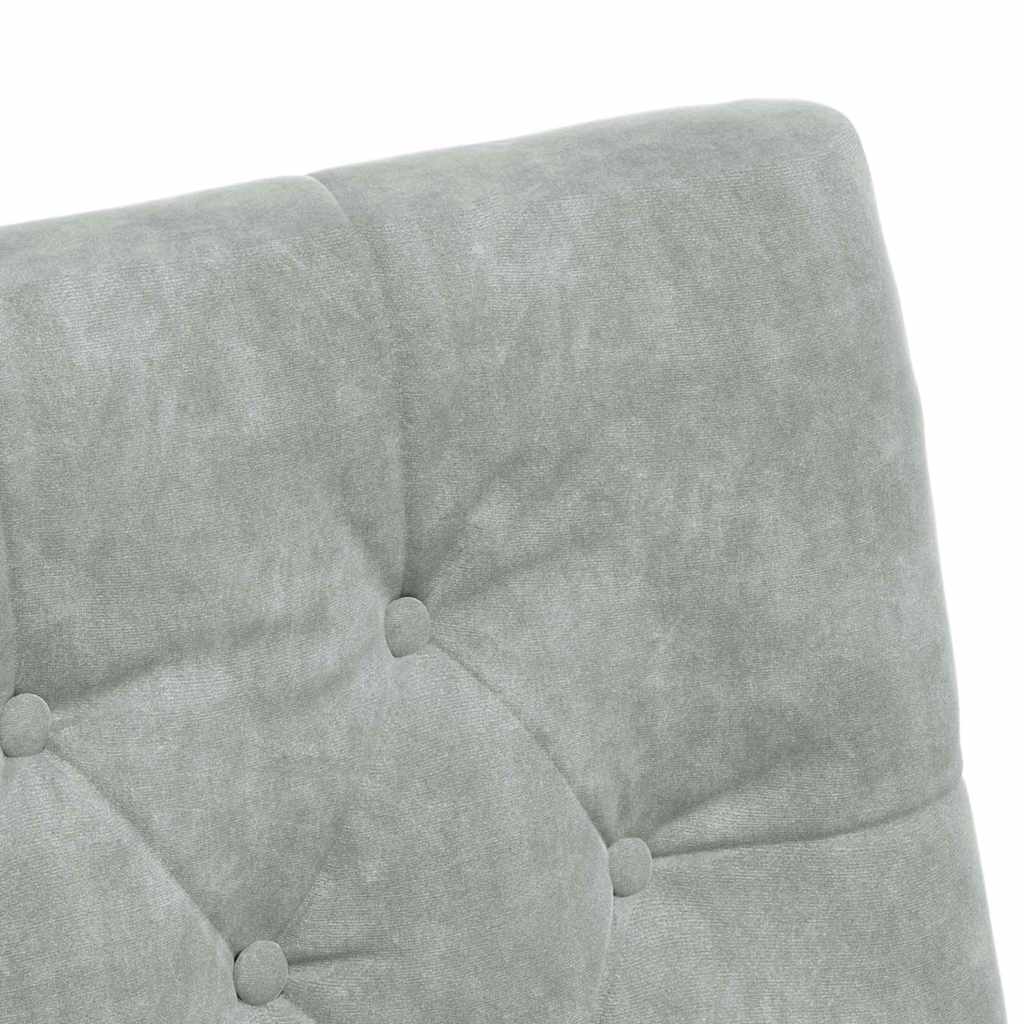 Καρέκλες Φαγητού με Ρόδες 2 pcs Ανοιχτό γκρι 58 x 67 x 97 εκ - Pakobazaar