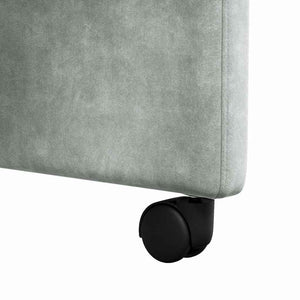 Καρέκλες Φαγητού με Ρόδες 2 pcs Ανοιχτό γκρι 58 x 67 x 97 εκ - Pakobazaar