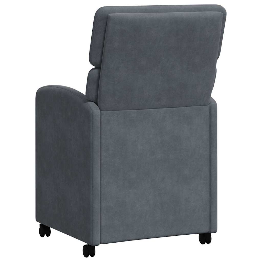Καρέκλες Φαγητού με Ρόδες 2 pcs Σκούρο γκρι 58 x 65 x 98 εκ. - Pakobazaar