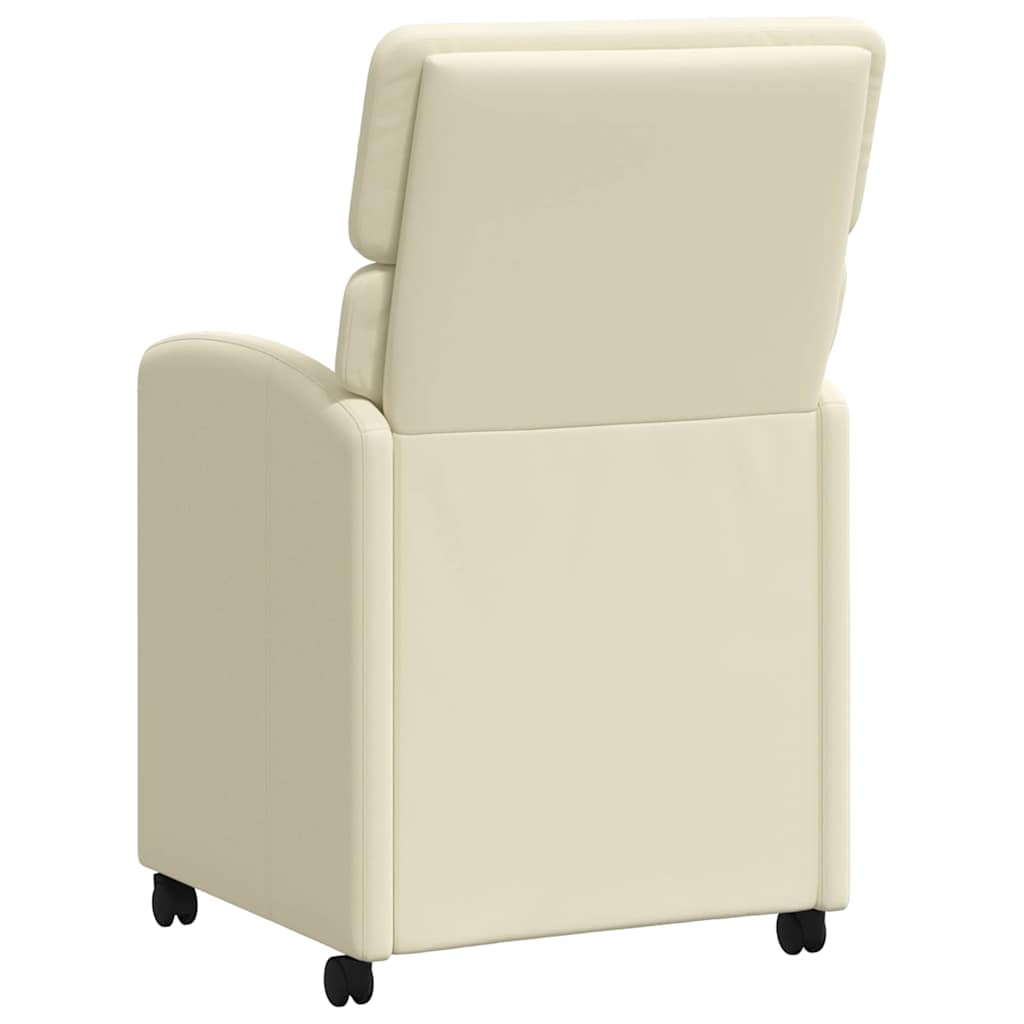 Καρέκλες Φαγητού με Ρόδες 2 pcs Κρεμ 58 x 65 x 98 εκ.