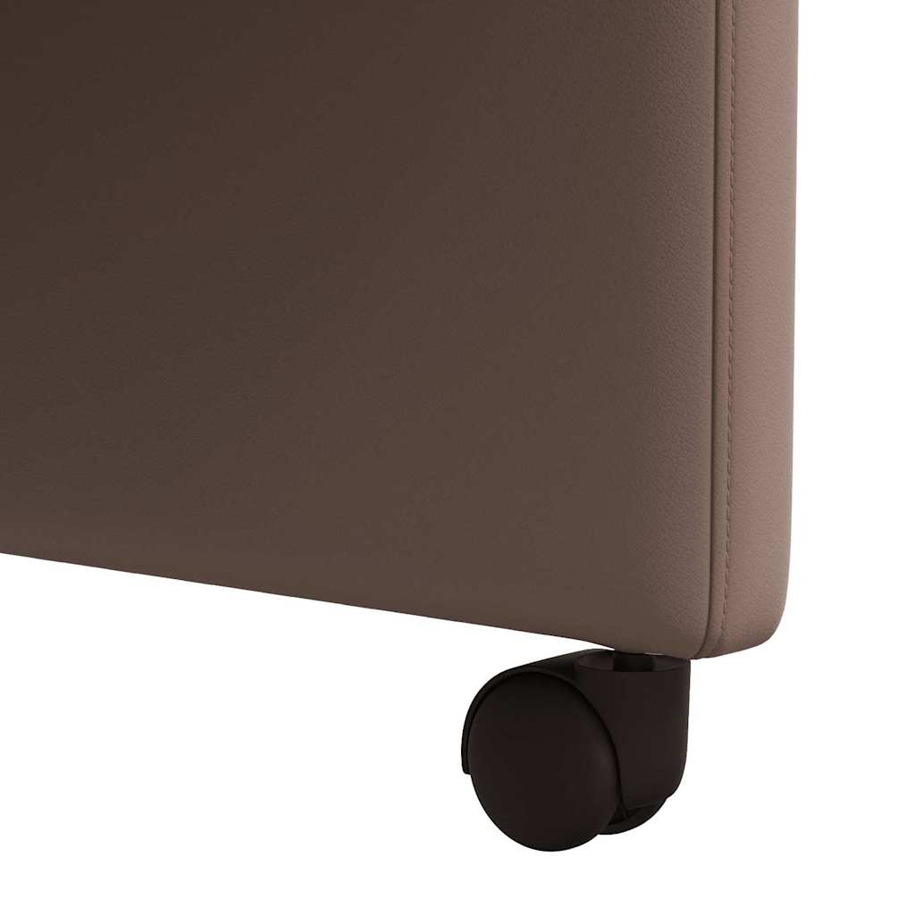 Καρέκλες Φαγητού με Ρόδες 2 pcs Καφέ 58 x 65 x 98 εκ. - Pakobazaar