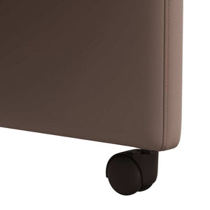 Καρέκλες Φαγητού με Ρόδες 2 pcs Καφέ 58 x 65 x 98 εκ. - Pakobazaar