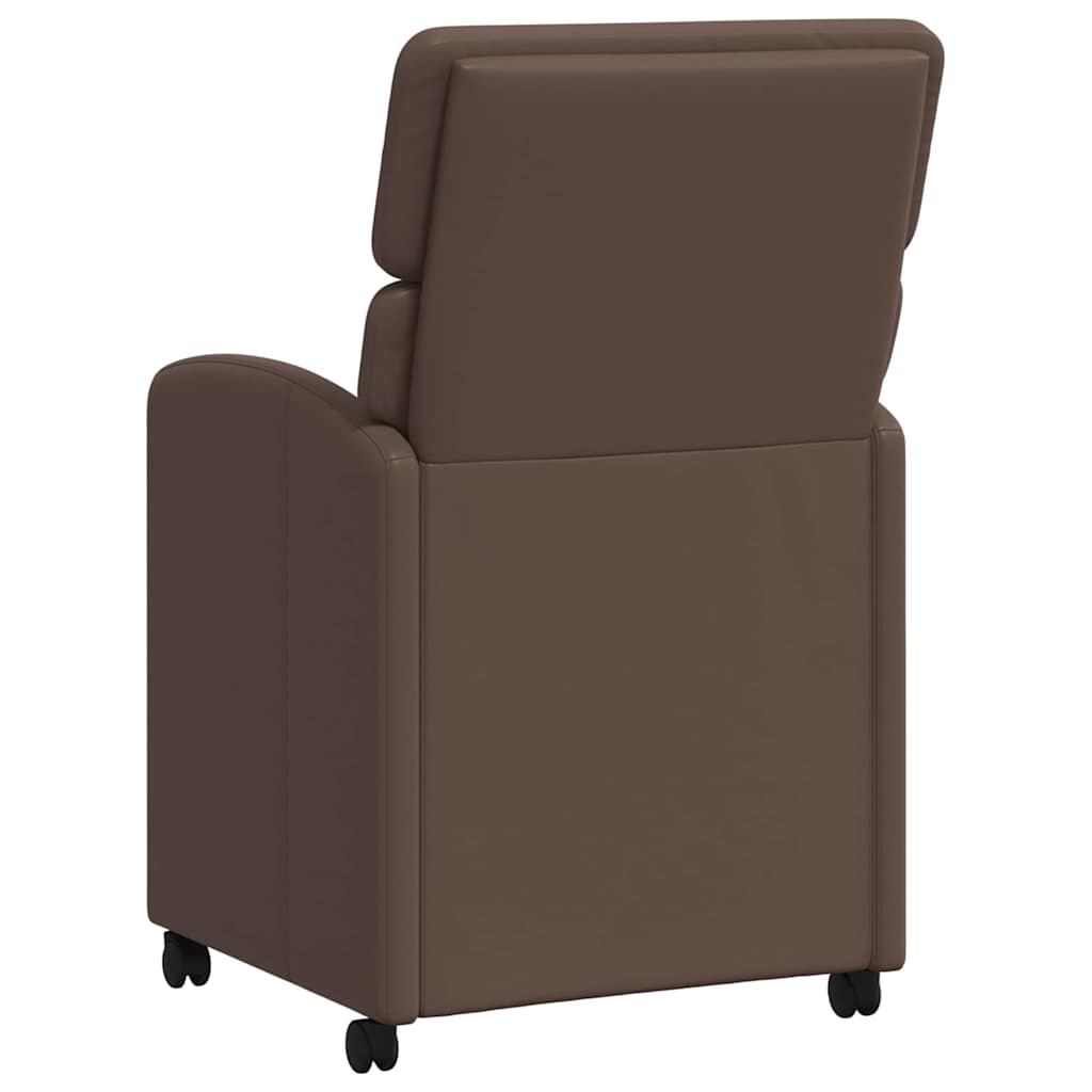 Καρέκλες Φαγητού με Ρόδες 2 pcs Καφέ 58 x 65 x 98 εκ. - Pakobazaar