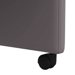 Καρέκλες Φαγητού με Ρόδες 2 pcs Γκρι 58 x 65 x 98 εκ. - Pakobazaar