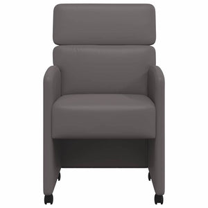 Καρέκλες Φαγητού με Ρόδες 2 pcs Γκρι 58 x 65 x 98 εκ. - Pakobazaar