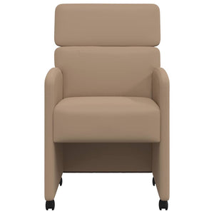 Καρέκλες Φαγητού με Ρόδες 2 pcs Καπουτσίνο 58 x 65 x 98 εκ. - Pakobazaar