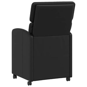 Καρέκλες Φαγητού με Ρόδες 2 pcs Μαύρο 58 x 65 x 98 εκ. - Pakobazaar