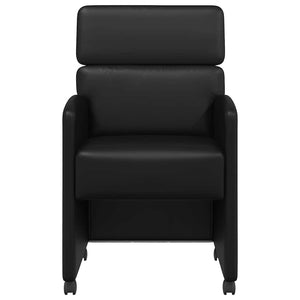 Καρέκλες Φαγητού με Ρόδες 2 pcs Μαύρο 58 x 65 x 98 εκ. - Pakobazaar