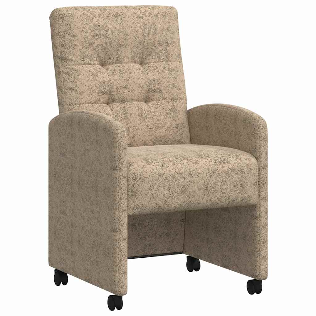 Καρέκλες Φαγητού με Ρόδες 2 pcs Ανοιχτό γκρι 58 x 67 x 97 εκ