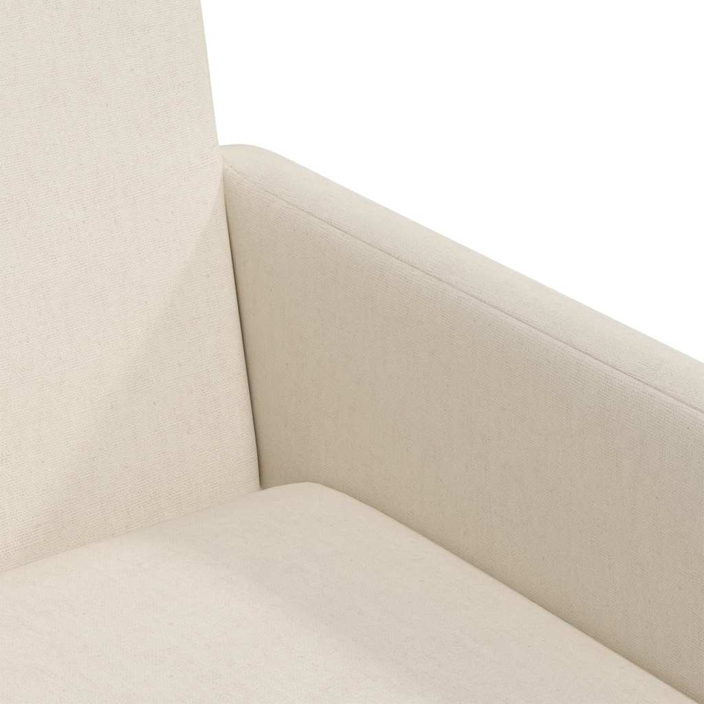 Καρέκλες φαγητού με τροχούς 2 pcs Μπεζ 57 x 67 x 95 εκ Λινό - Pakobazaar