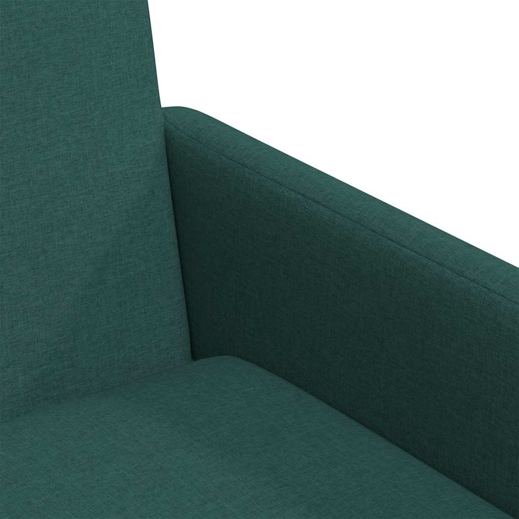 Καρέκλες φαγητού 2 pcs Σκούρο πράσινο 57 x 67 x 95 εκ ύφασμα