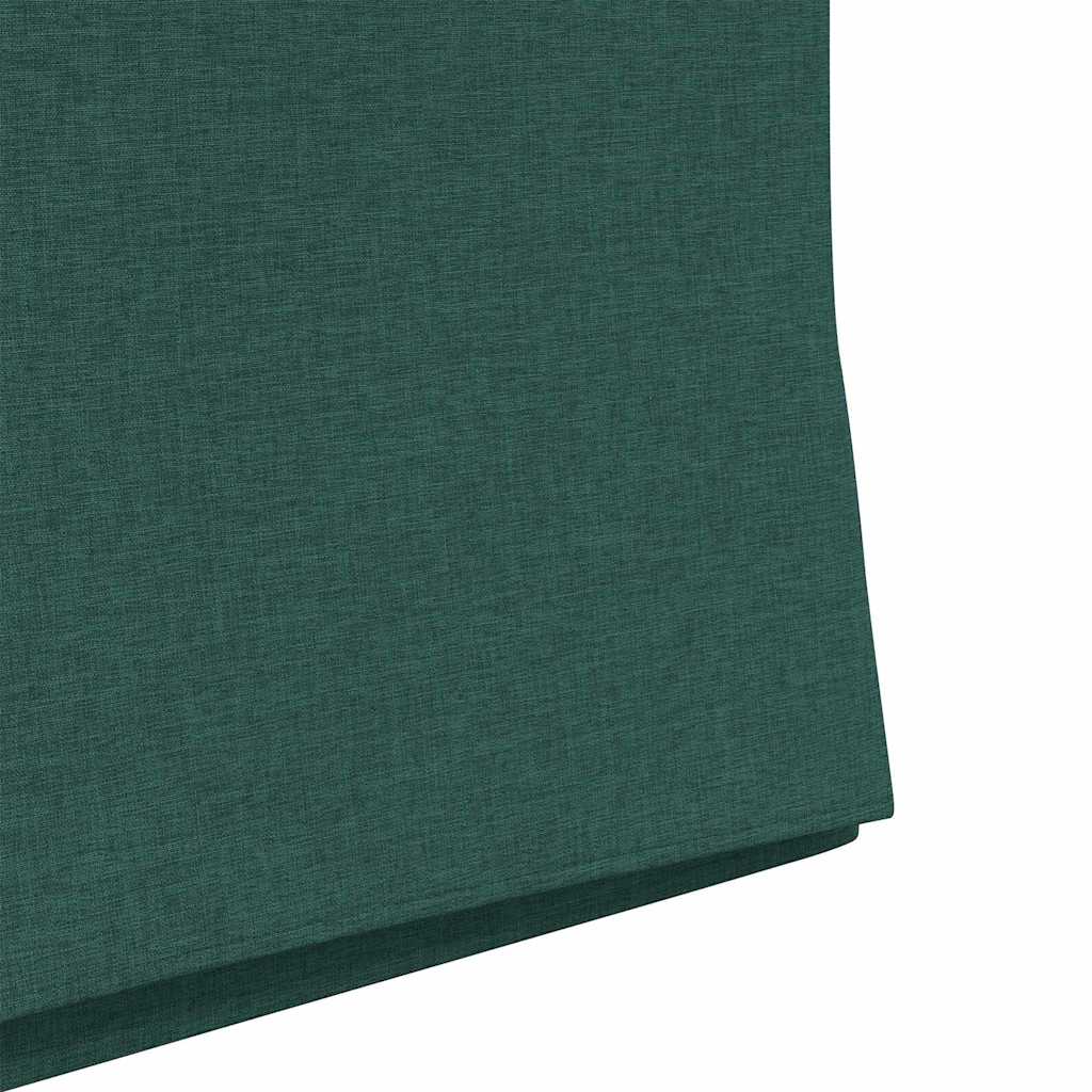 Καρέκλες φαγητού 2 pcs Σκούρο πράσινο 57 x 67 x 95 εκ ύφασμα