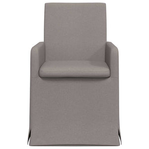 Καρέκλες φαγητού 2 pcs Taupe 57 x 67 x 95 εκ ύφασμα - Pakobazaar