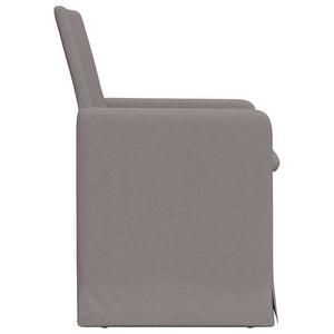 Καρέκλες φαγητού 2 pcs Taupe 57 x 67 x 95 εκ ύφασμα - Pakobazaar
