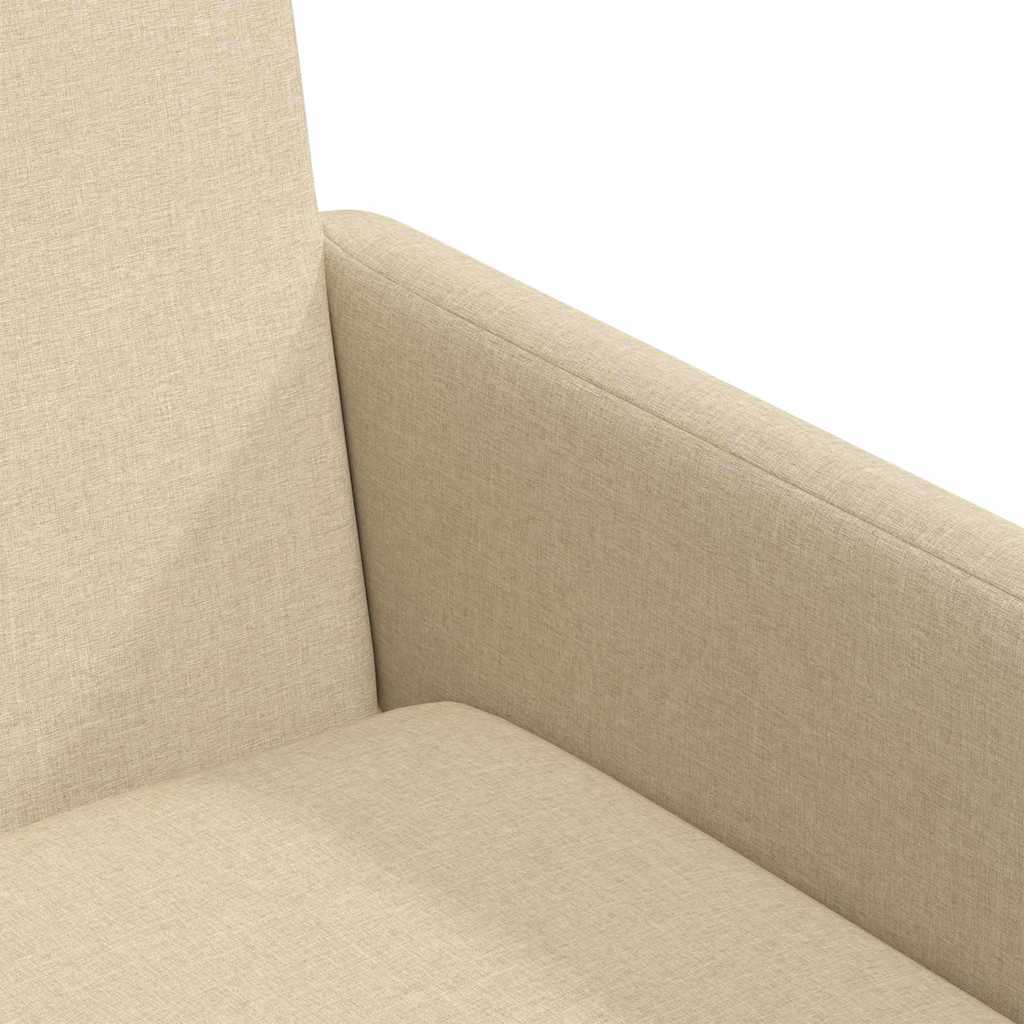 Καρέκλες φαγητού 2 pcs Κρεμ 57 x 67 x 95 εκ ύφασμα