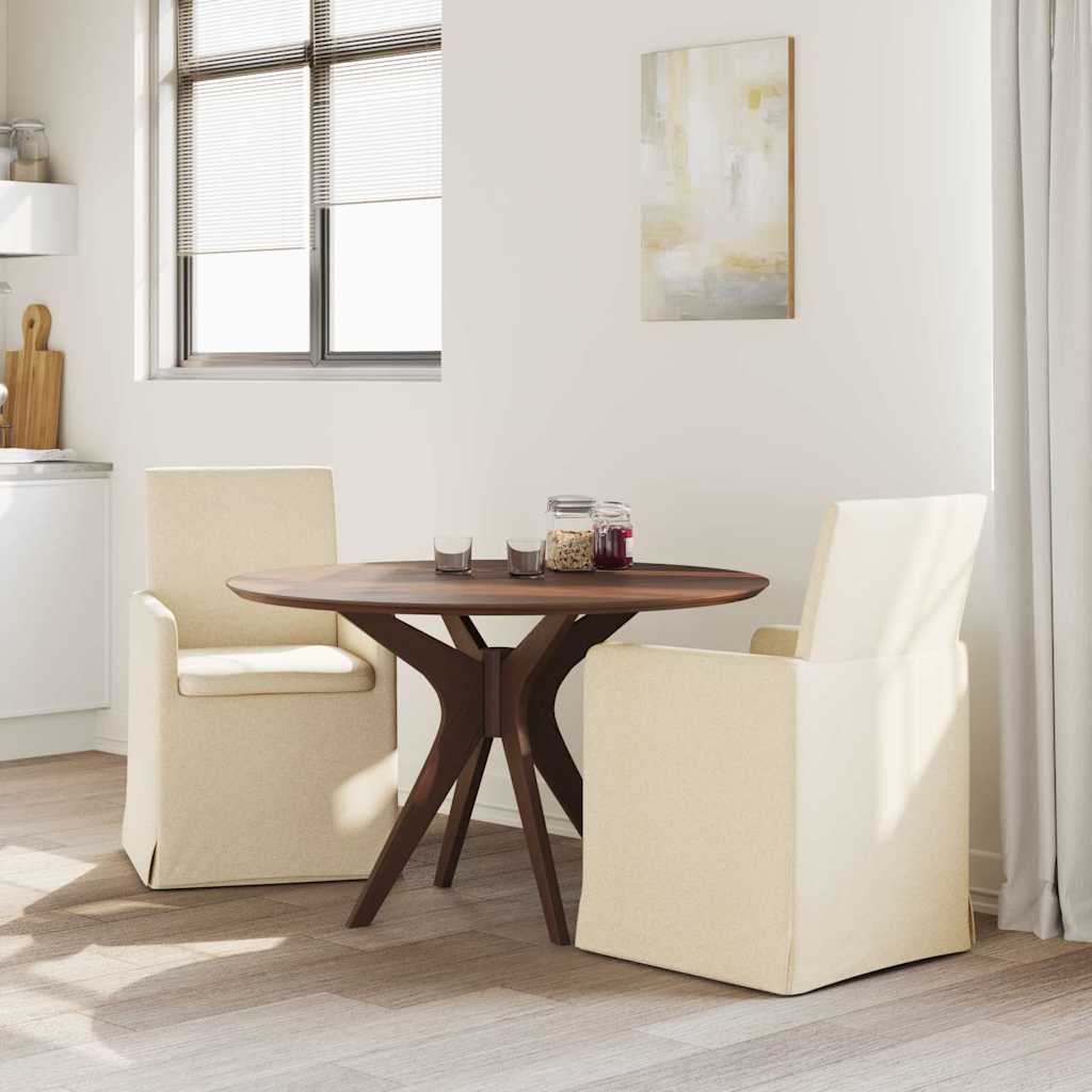 Καρέκλες φαγητού 2 pcs Κρεμ 57 x 67 x 95 εκ ύφασμα