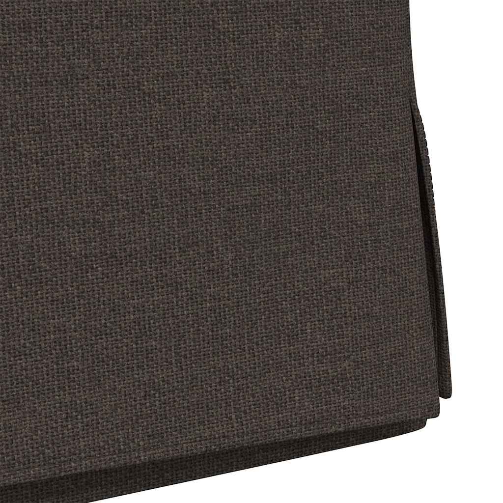 Καρέκλες φαγητού 2 pcs Σκούρο γκρι 57 x 67 x 98 εκ Λινό
