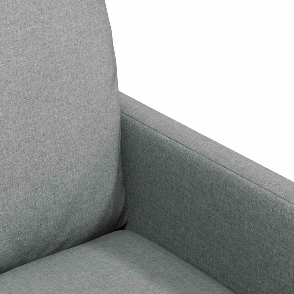 Καρέκλες φαγητού 2 pcs Ανοιχτό γκρι 57 x 67 x 98 εκ ύφασμα