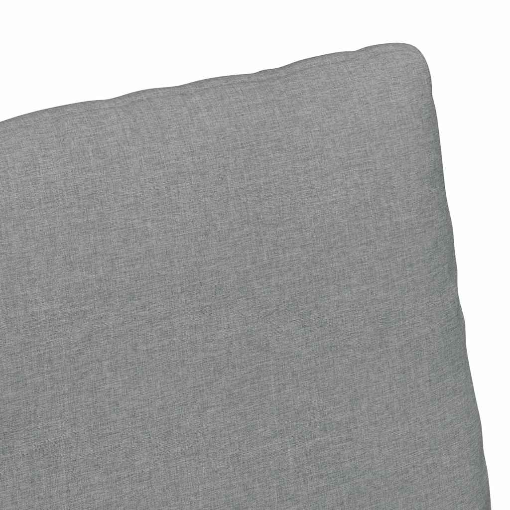 Καρέκλες φαγητού 2 pcs Ανοιχτό γκρι 57 x 67 x 98 εκ ύφασμα