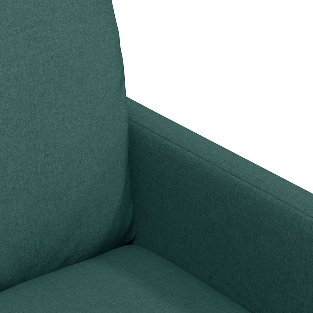 Καρέκλες φαγητού 2 pcs Σκούρο πράσινο 57 x 67 x 98 εκ ύφασμα