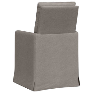 Καρέκλες φαγητού 2 τμχ. ύφασμα Taupe 57 x 67 x 98 εκ
