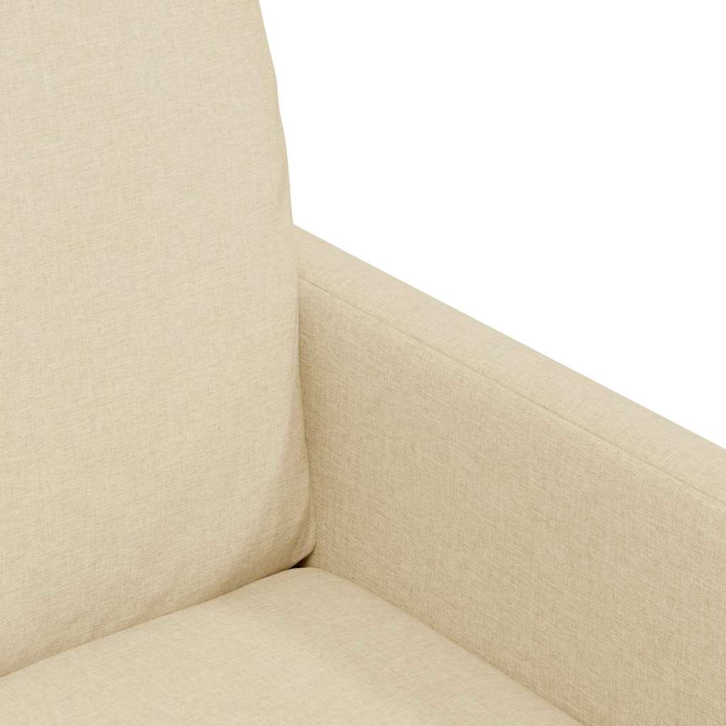 Καρέκλες φαγητού 2 pcs Κρεμ 57 x 67 x 98 εκ ύφασμα - Pakobazaar
