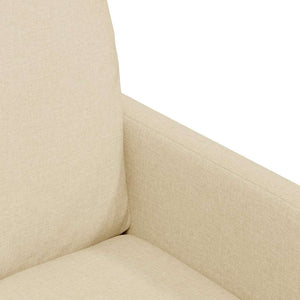 Καρέκλες φαγητού 2 pcs Κρεμ 57 x 67 x 98 εκ ύφασμα - Pakobazaar