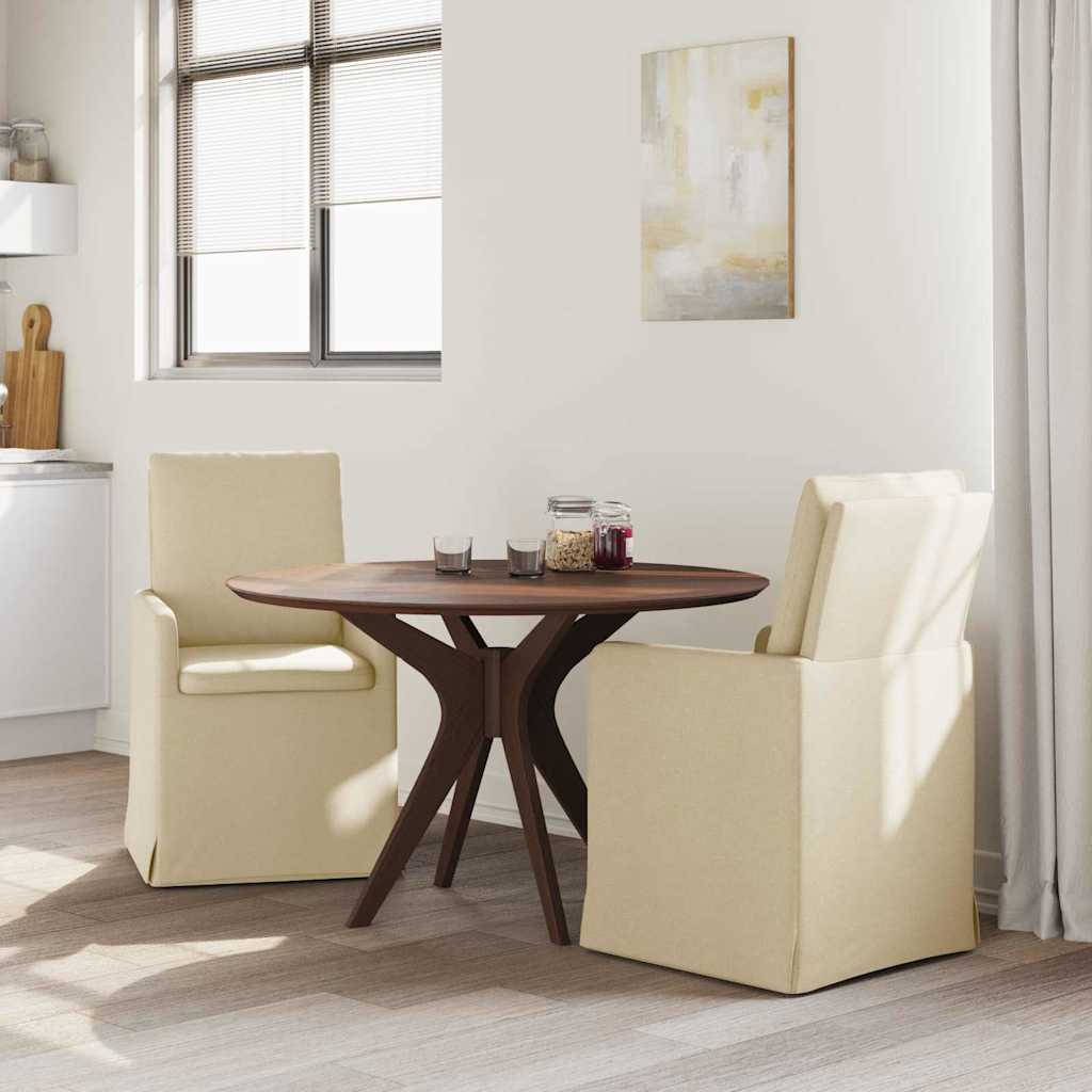 Καρέκλες φαγητού 2 pcs Κρεμ 57 x 67 x 98 εκ ύφασμα - Pakobazaar
