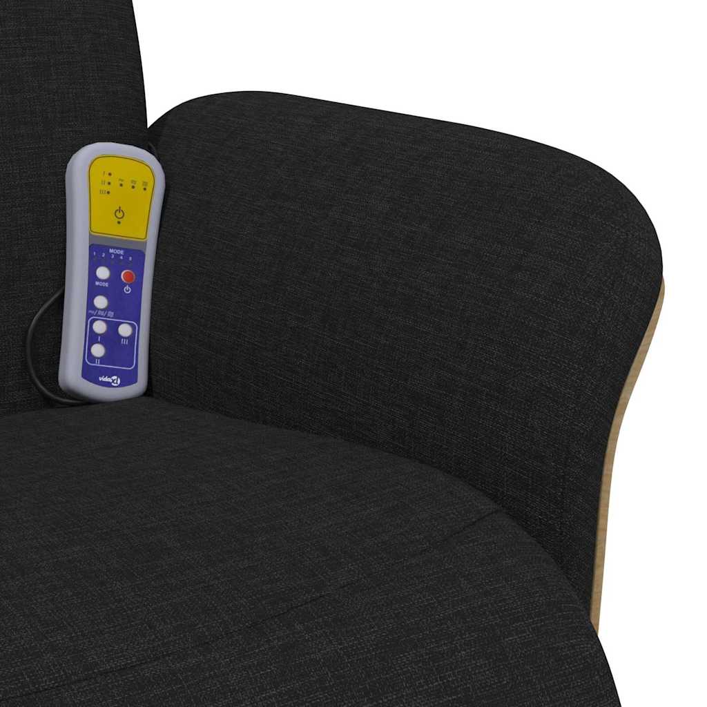 Κάθισμα μασάζ Μαύρο 79 x 87 x 104,5 εκ ύφασμα - Pakobazaar