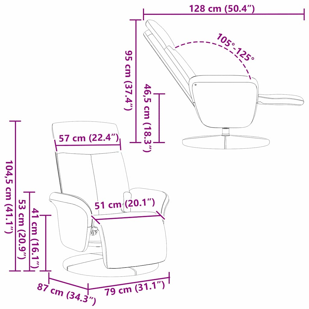 Κάθισμα μασάζ Μαύρο 79 x 87 x 104,5 εκ ύφασμα - Pakobazaar