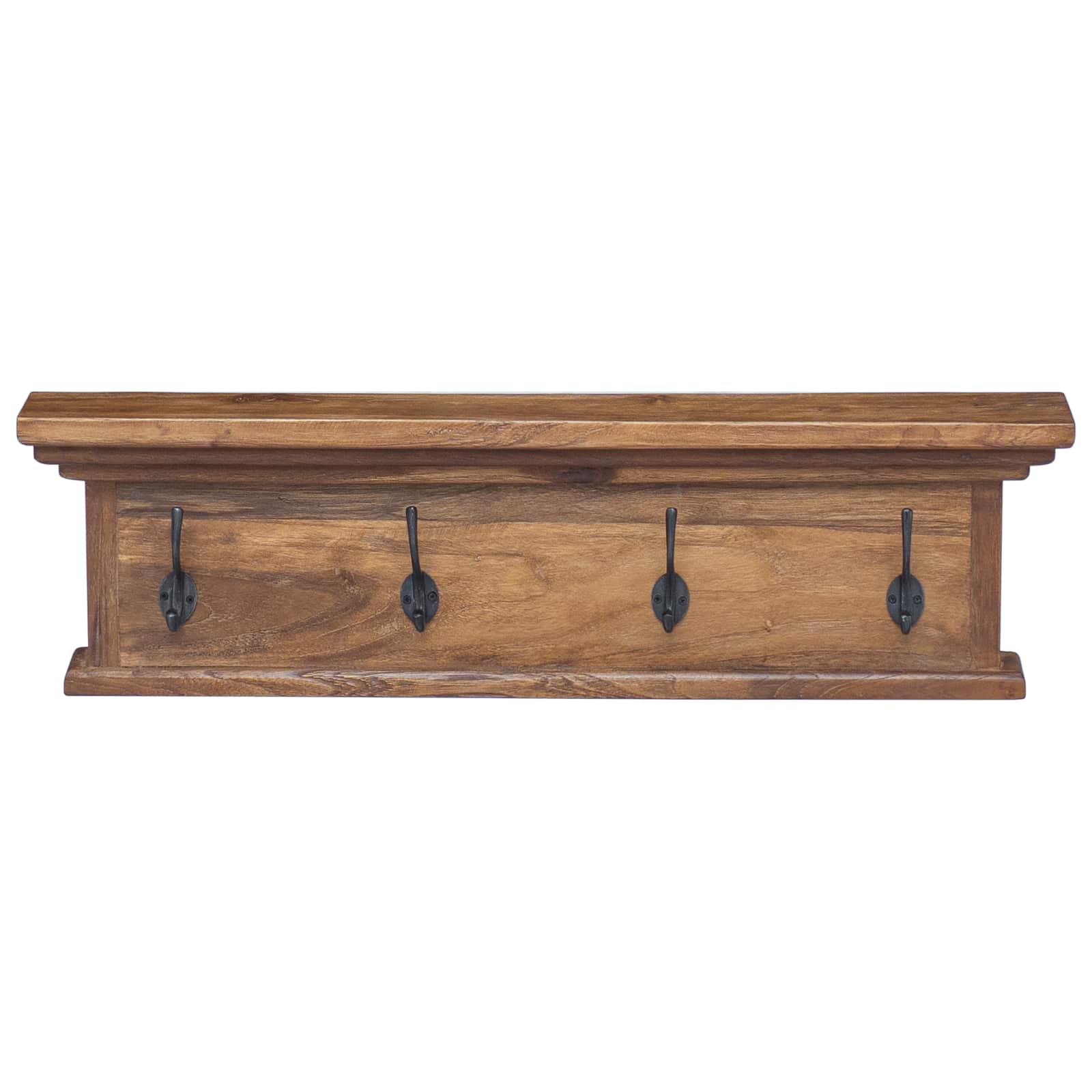 Κρεμάστρα Τοίχου Φυσικό 70 x 10 x 20 cm Στερεό Ξύλο Τίκ - Pakobazaar