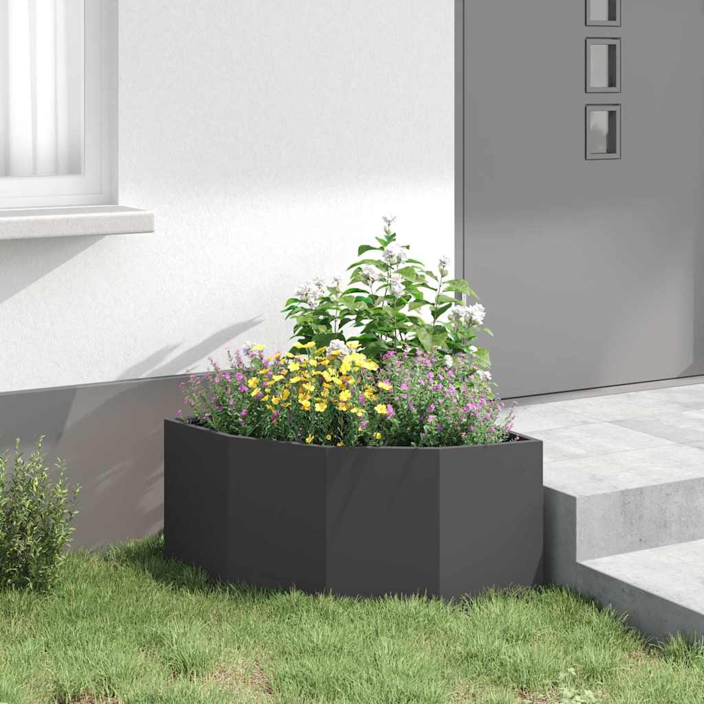 Γωνιακό Ροδόδεντρο Μαύρο 60 x 60 x 35 cm Ατσάλι