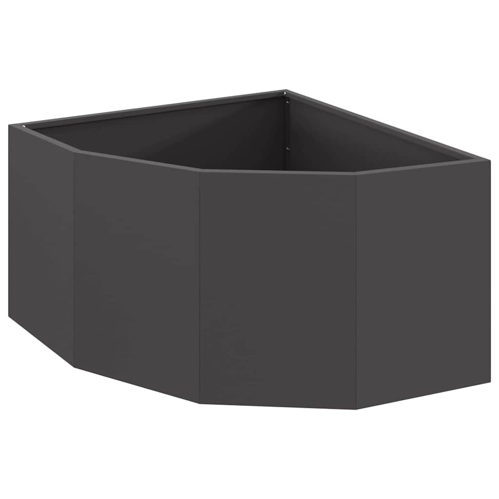 Γωνιακό Ροδόδεντρο Μαύρο 60 x 60 x 35 cm Ατσάλι