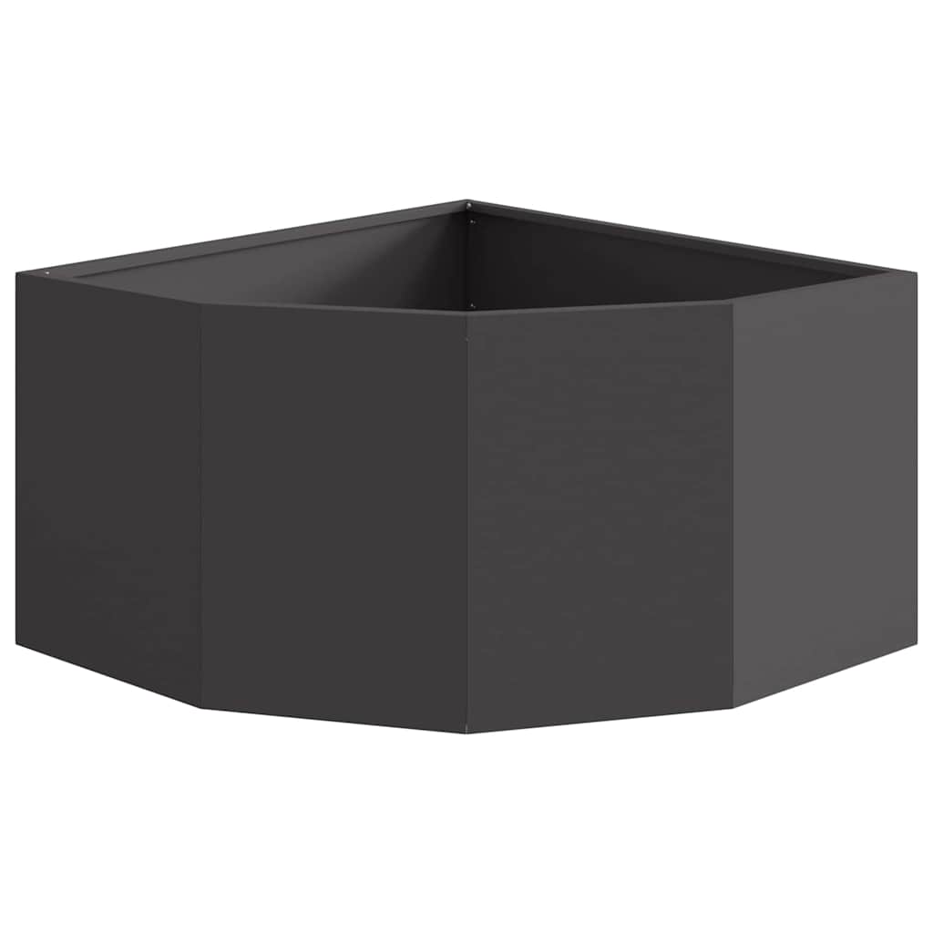 Γωνιακό Ροδόδεντρο Μαύρο 60 x 60 x 35 cm Ατσάλι