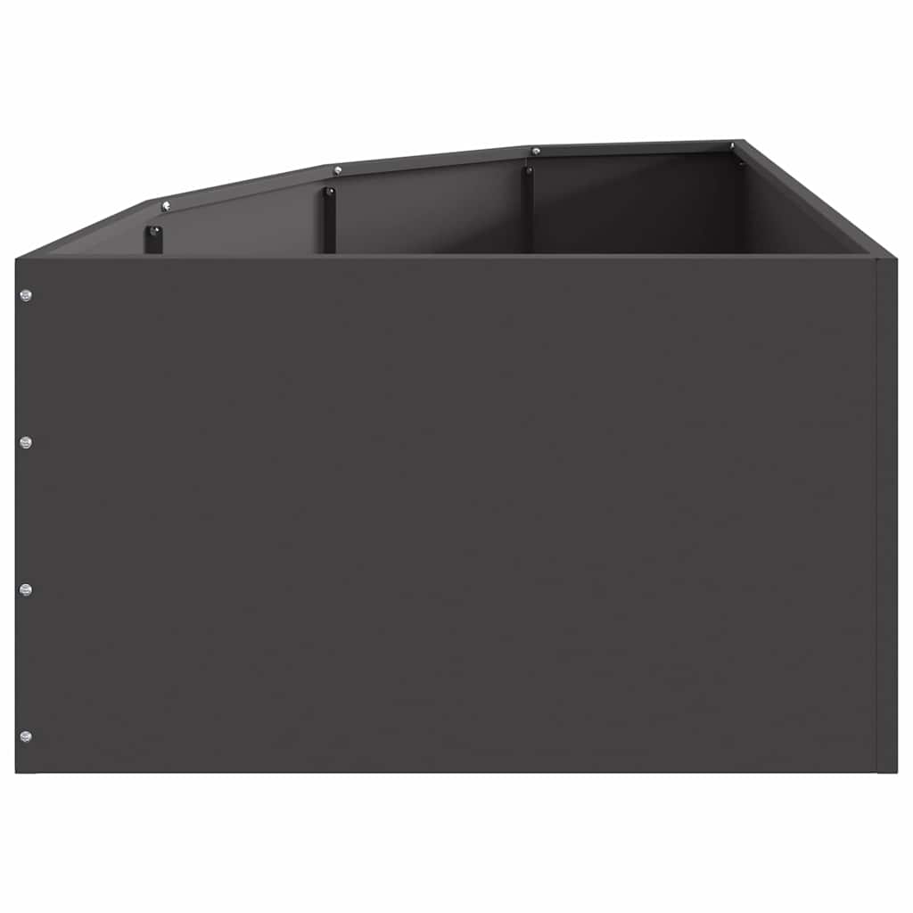 Γωνιακό Ροδόδεντρο Μαύρο 60 x 60 x 35 cm Ατσάλι