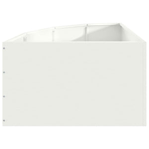 Γωνιακό Ροδόδεντρο Λευκό 60 x 60 x 35 cm Ατσάλι