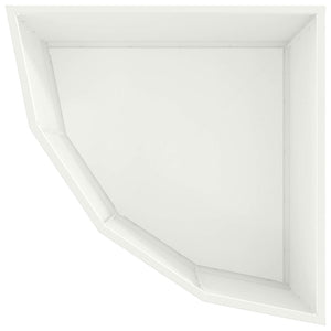 Γωνιακό Ροδόδεντρο Λευκό 60 x 60 x 35 cm Ατσάλι