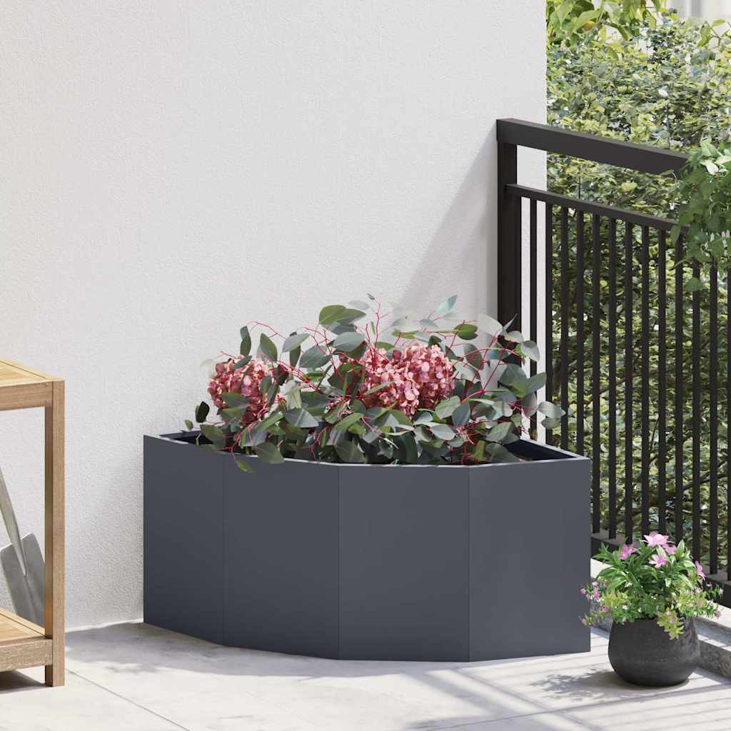 Γωνιακό Ροδόδεντρο Ανθρακί 60 x 60 x 35 cm Ατσάλι