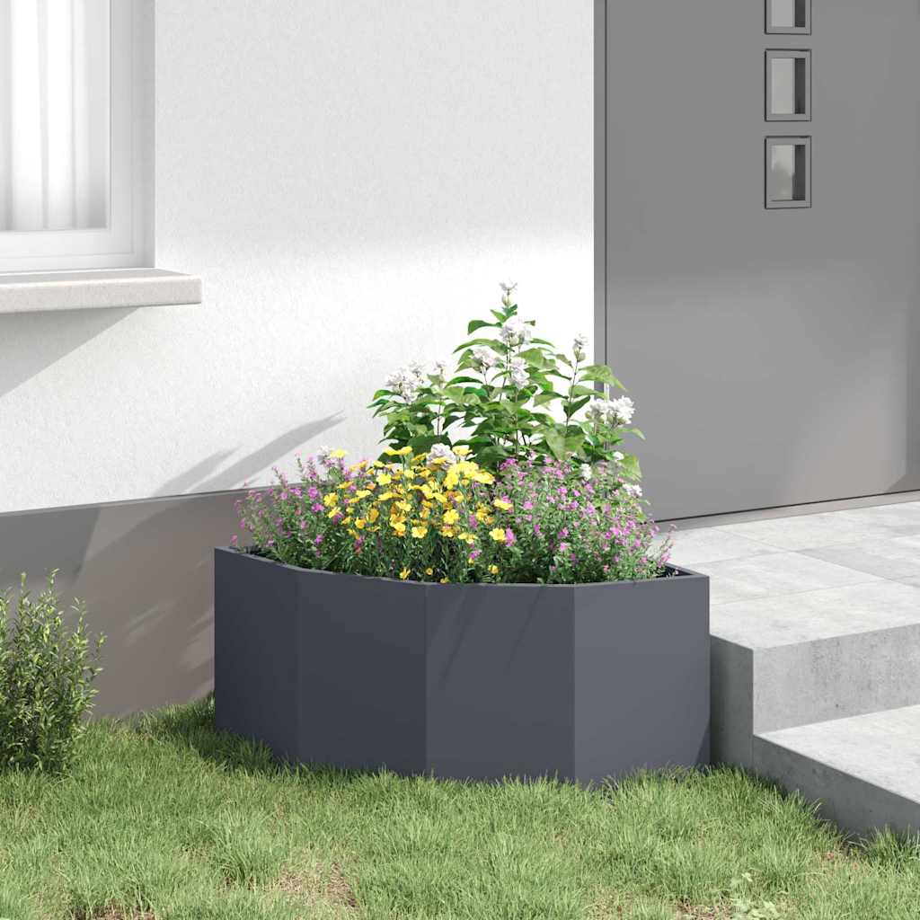 Γωνιακό Ροδόδεντρο Ανθρακί 60 x 60 x 35 cm Ατσάλι