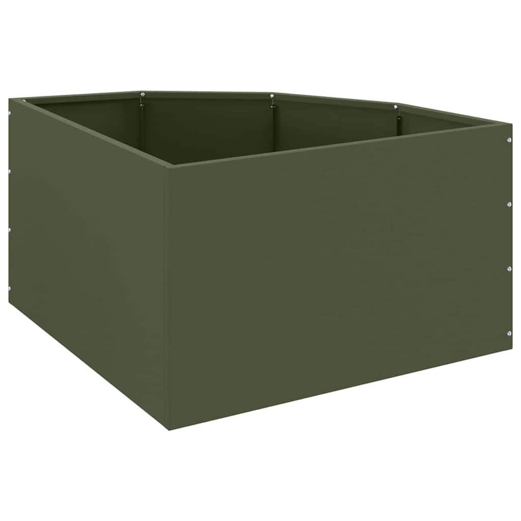 Γωνιακό Ροδόδεντρο Λαδί 60 x 60 x 35 cm Ατσάλι
