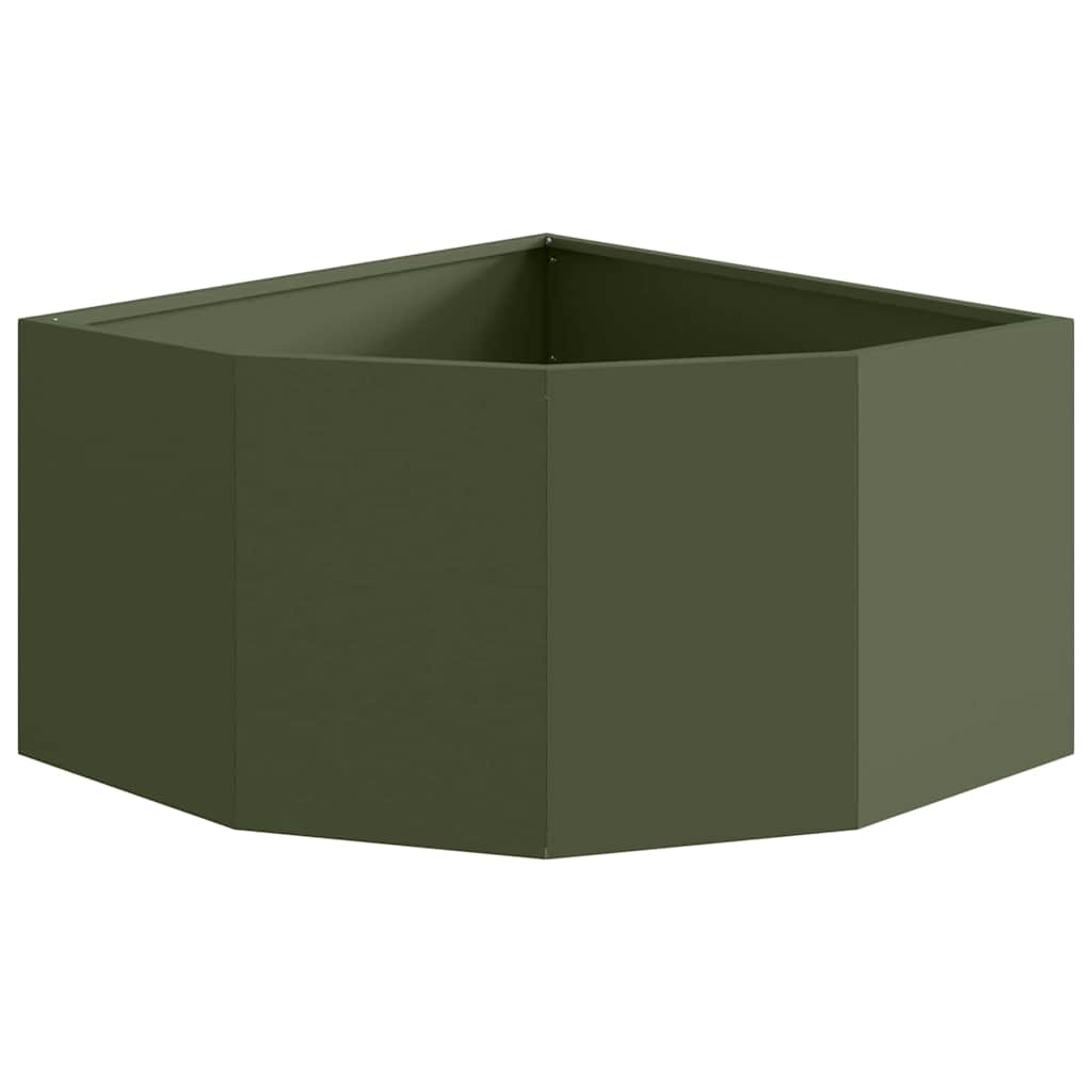 Γωνιακό Ροδόδεντρο Λαδί 60 x 60 x 35 cm Ατσάλι