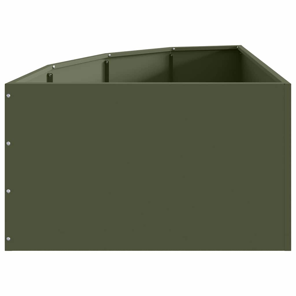 Γωνιακό Ροδόδεντρο Λαδί 60 x 60 x 35 cm Ατσάλι