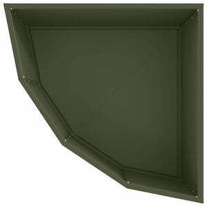 Γωνιακό Ροδόδεντρο Λαδί 60 x 60 x 35 cm Ατσάλι - Pakobazaar