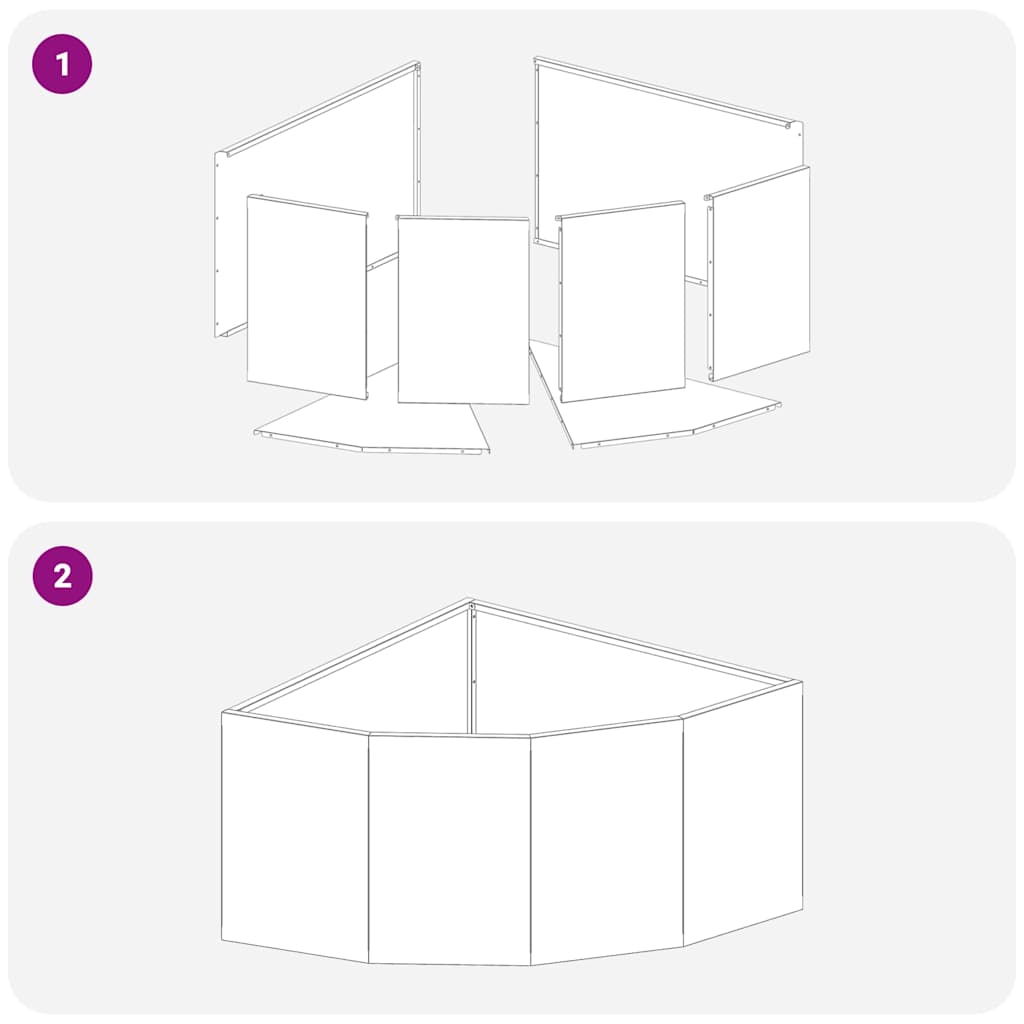 Γωνιακό Ροδόδεντρο Ασημί 60 x 60 x 35 cm Ανοξείδωτο ατσάλι